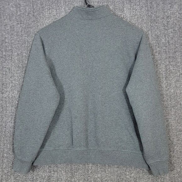 LL Bean Katahdin Iron Works Jacket Mens L Gray Sherpa Lined Full Zip Sweatshirt - Picture 9 of 14